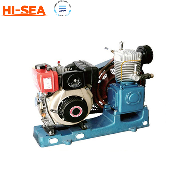 Marine Single Row Medium Pressure Air-Cooled Emergency Air Compressor 